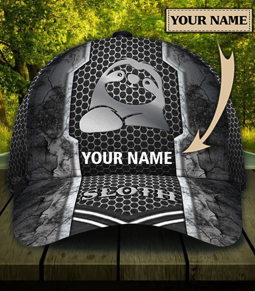 Personalized Sloth Classic Cap, Personalized Gift for Sloth Lovers Trucker Hats Custom Hats Gifts For Men & Women