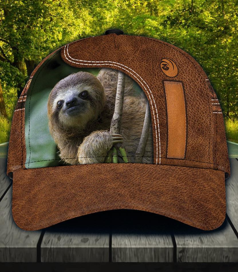 Personalized Sloth Classic Cap, Personalized Gift for Sloth Lovers Trucker Hats Custom Hats Gifts For Men & Women