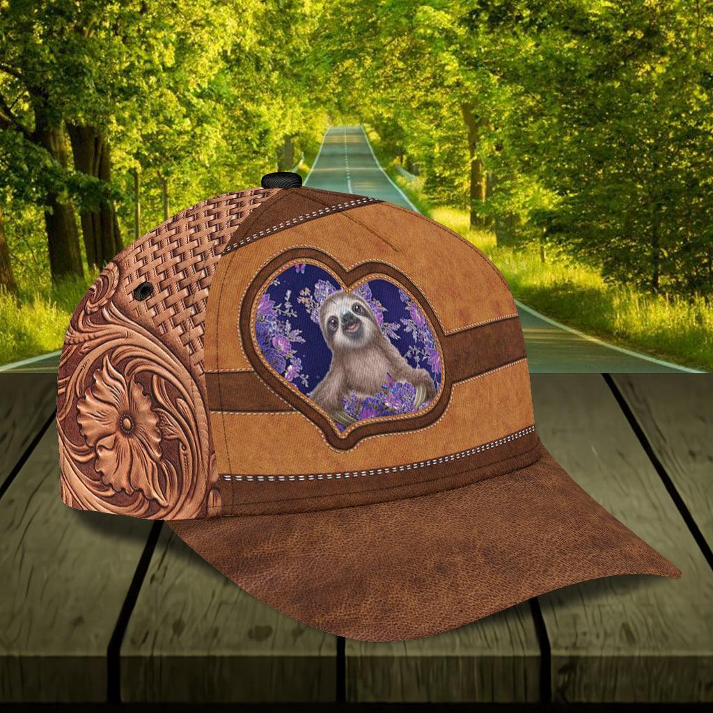 Personalized Sloth Classic Cap, Personalized Gift for Sloth Lovers Trucker Hats Custom Hats Gifts For Men & Women