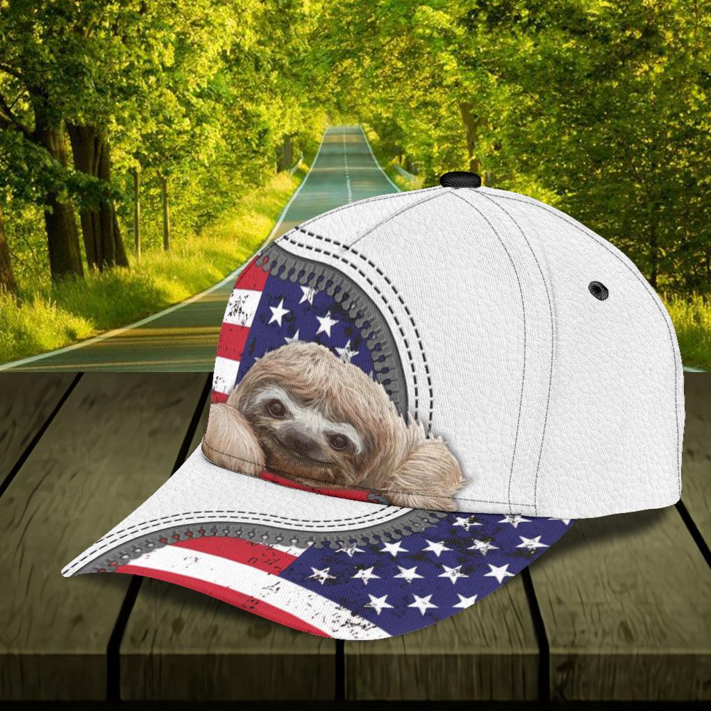 Personalized Sloth Classic Cap, Personalized Gift for Sloth Lovers Trucker Hats Custom Hats Gifts For Men & Women