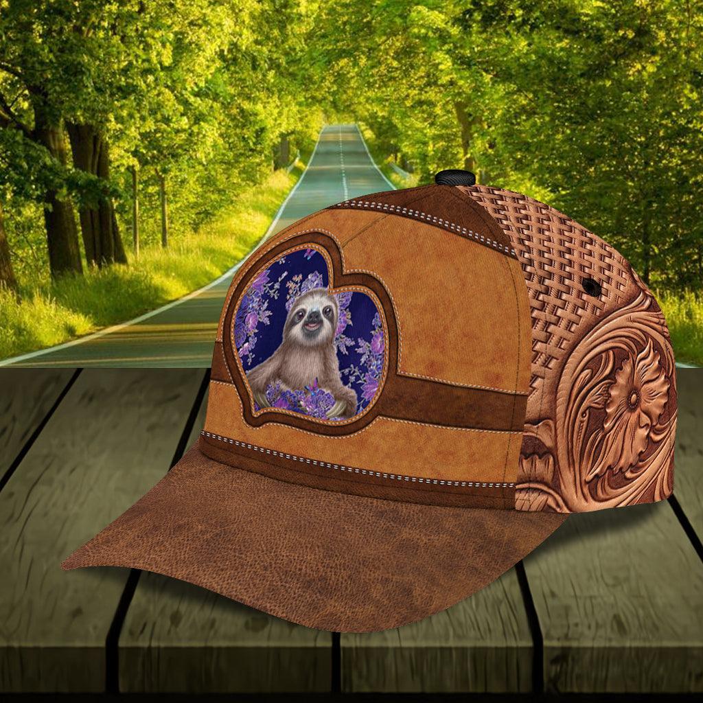 Personalized Sloth Classic Cap, Personalized Gift for Sloth Lovers Trucker Hats Custom Hats Gifts For Men & Women