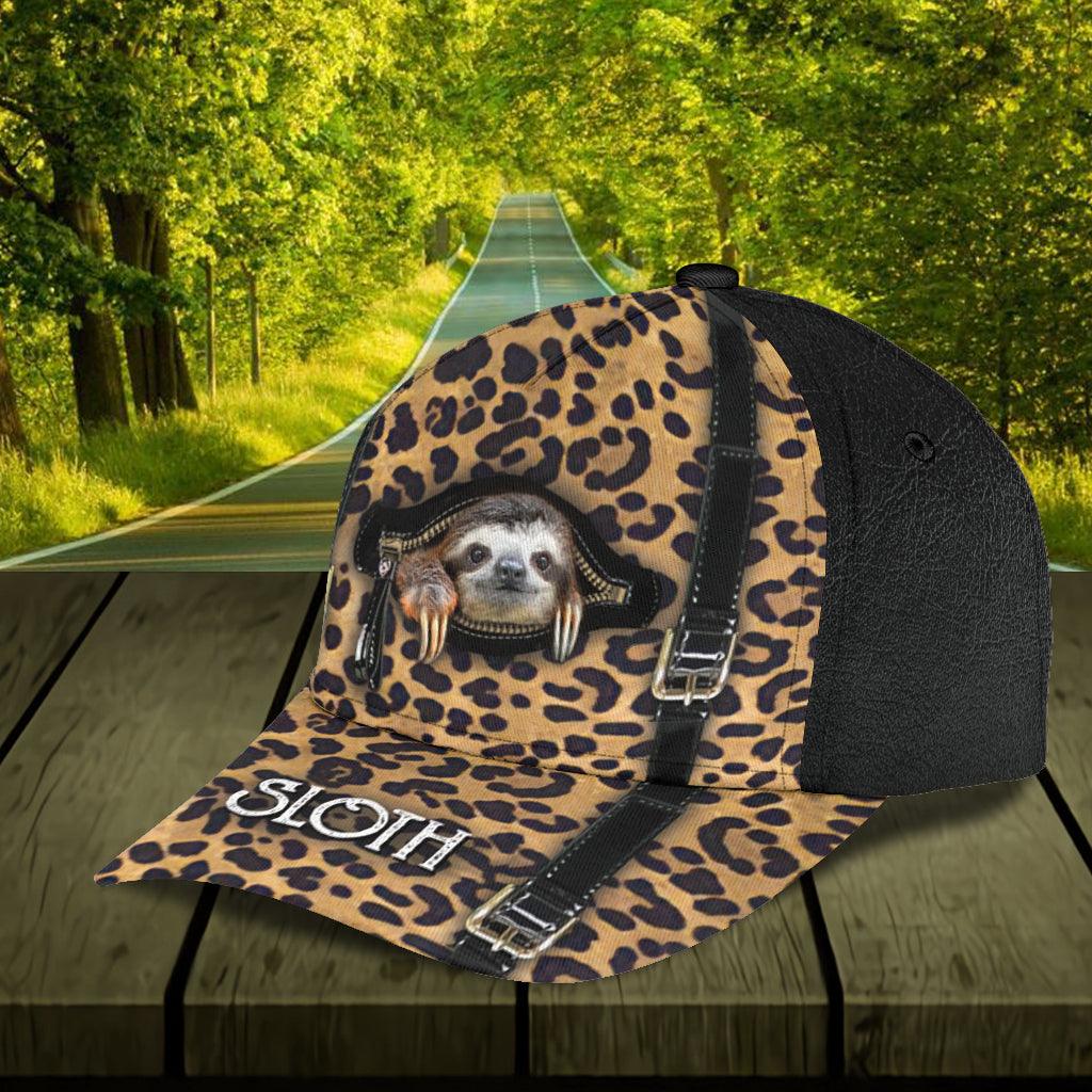 Personalized Sloth Classic Cap, Personalized Gift for Sloth Lovers Trucker Hats Custom Hats Gifts For Men & Women