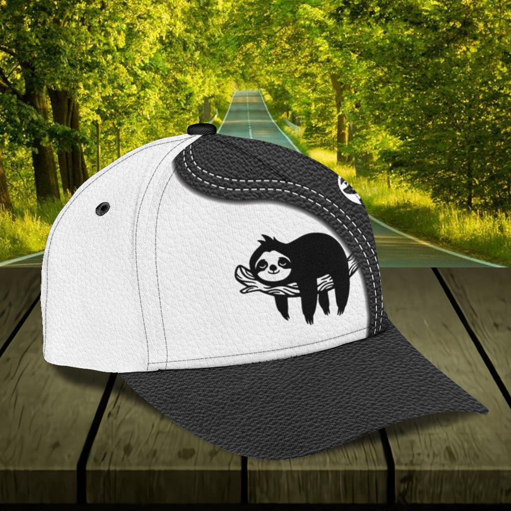 Personalized Sloth Classic Cap, Personalized Gift for Sloth Lovers Trucker Hats Custom Hats Gifts For Men & Women