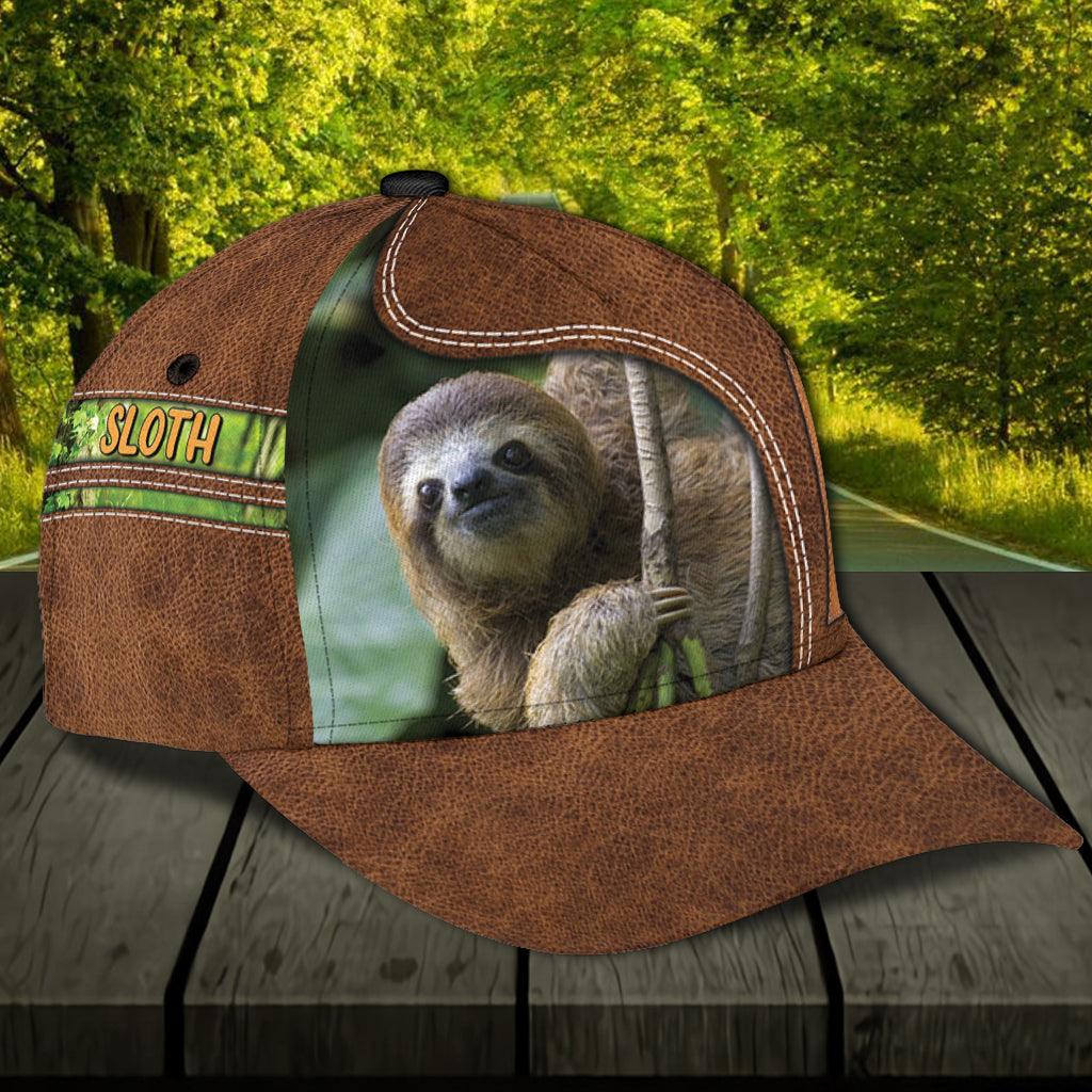 Personalized Sloth Classic Cap, Personalized Gift for Sloth Lovers Trucker Hats Custom Hats Gifts For Men & Women