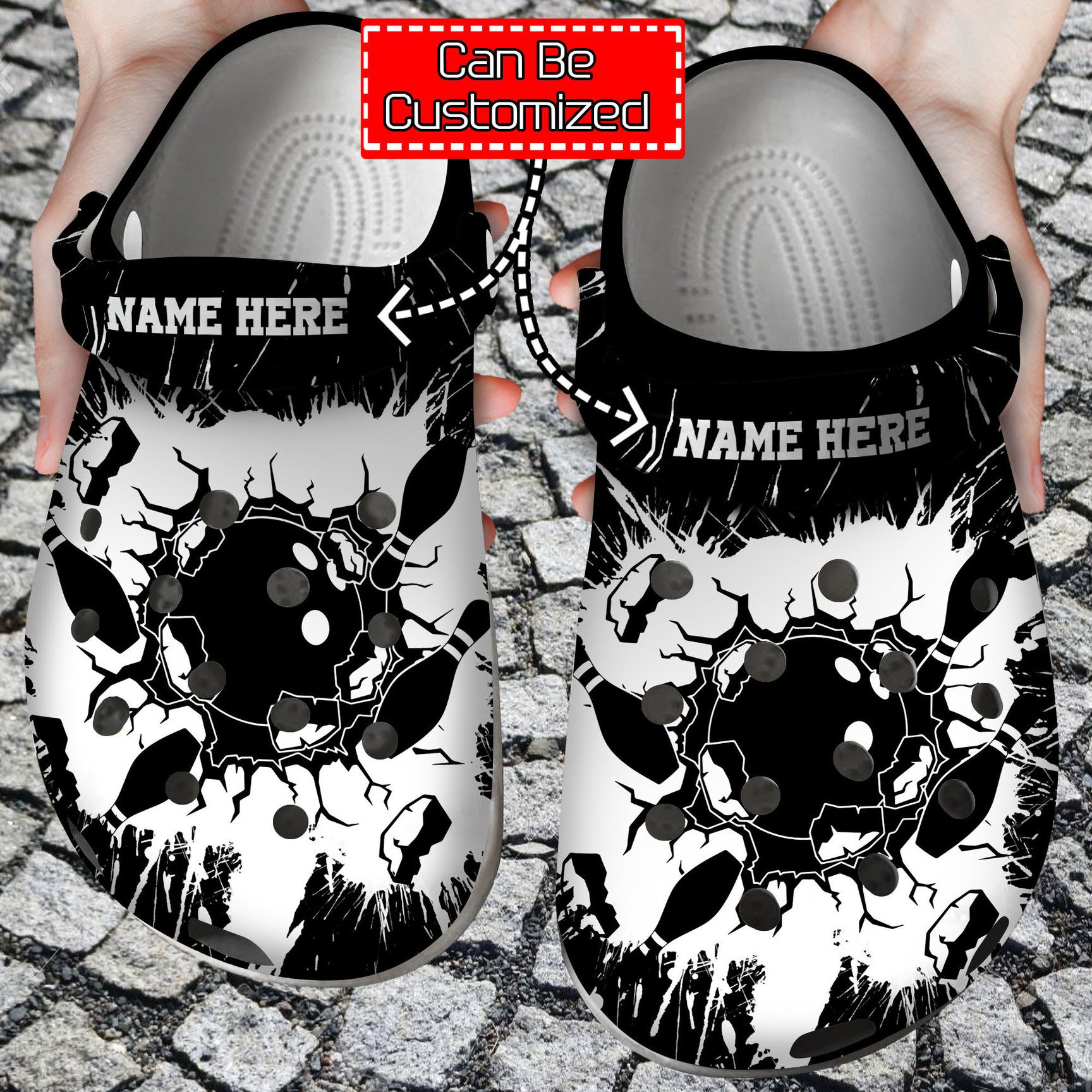Personalized Smashing Bowling clog Shoes