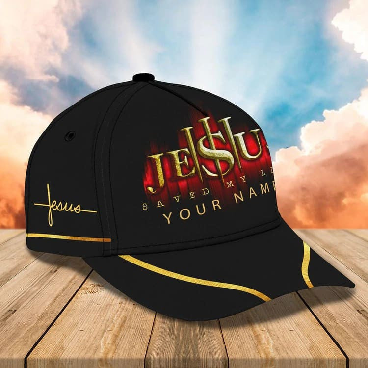 Personalized Son of God Cap, Jesus is my Savior 3D Classic Cap for Him Trucker Hats Custom Hats Gifts For Men & Women