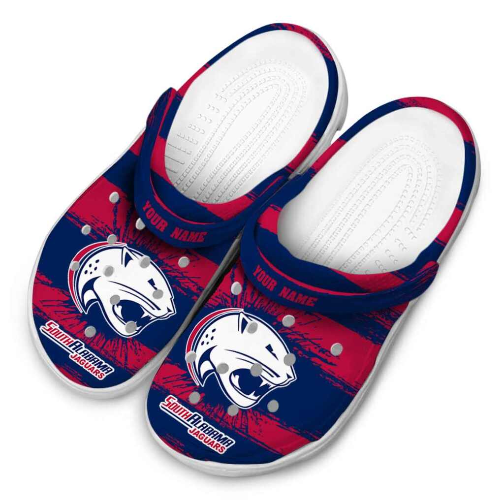 Personalized South Alabama Jaguars Paint Splatter Graphics ClogTVC1801727 - Image 4