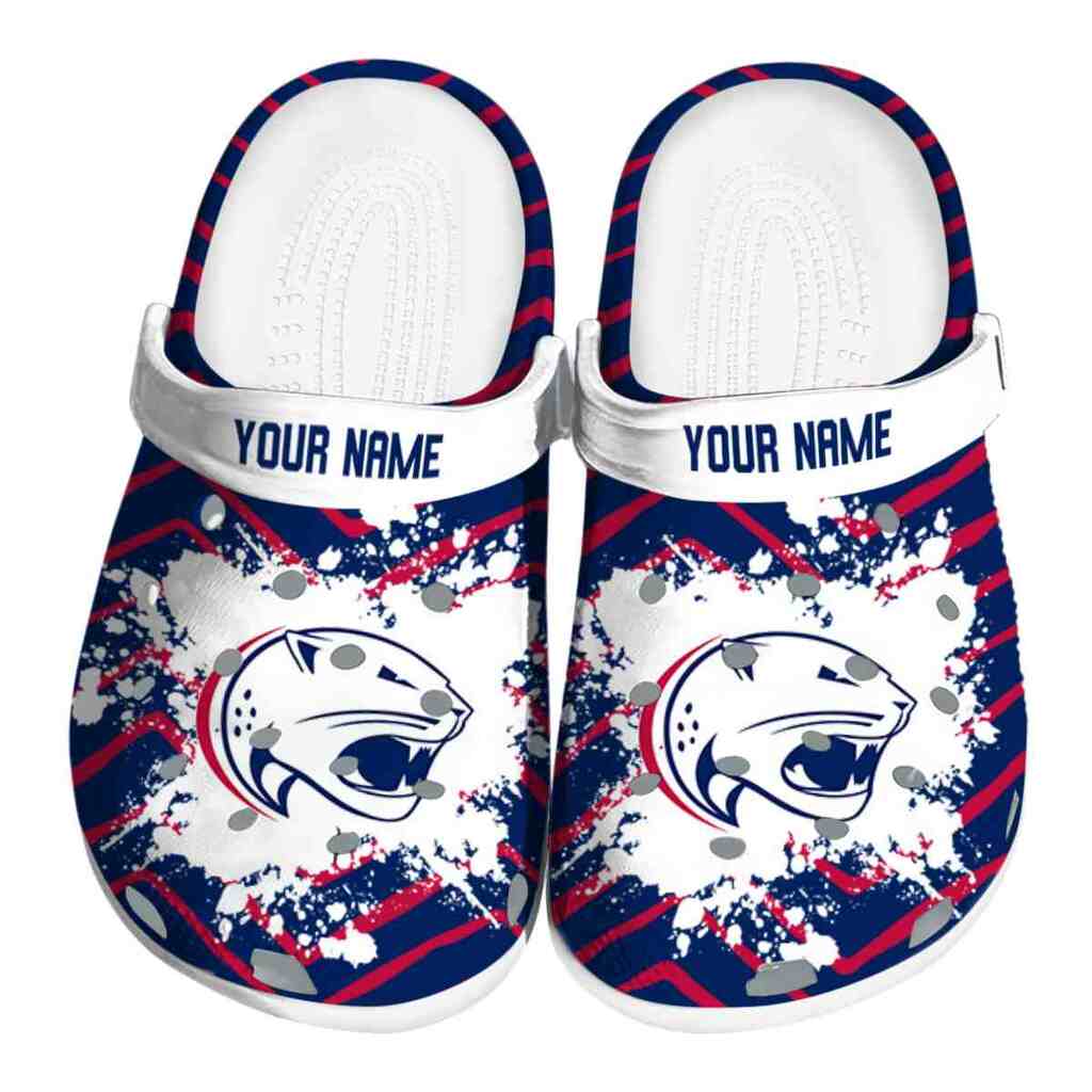 Personalized South Alabama Jaguars Zigzag Paint Burst ClogTVC1801794