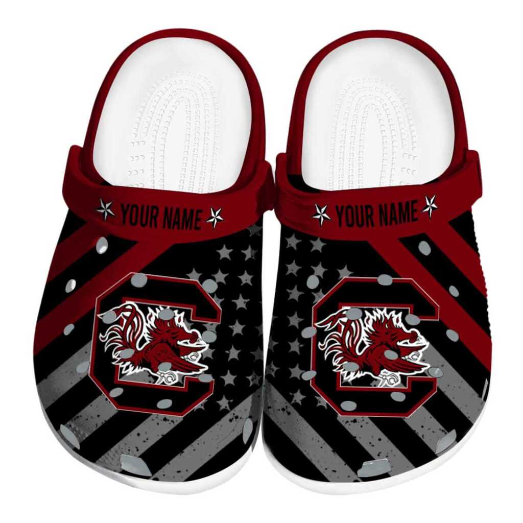 Personalized South Carolina Gamecocks Star-Spangled Graphic ClogTVC1801160