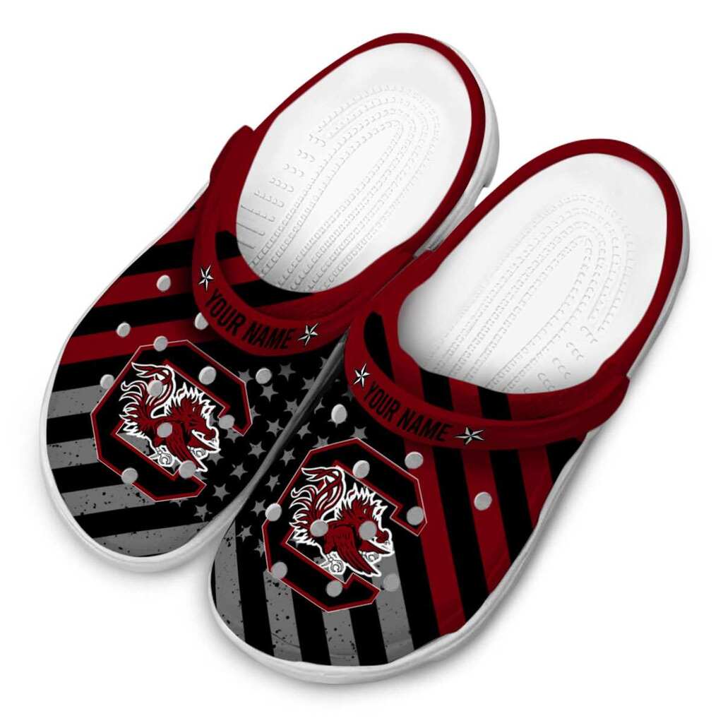Personalized South Carolina Gamecocks Star-Spangled Graphic ClogTVC1801160 - Image 4