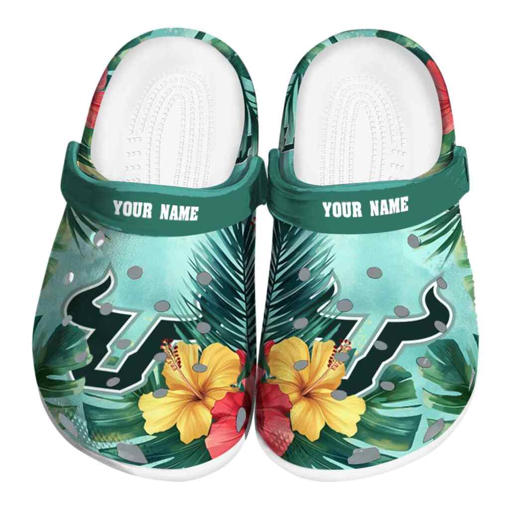 Personalized South Florida Bulls Tropical Vibes ClogTVC1801773