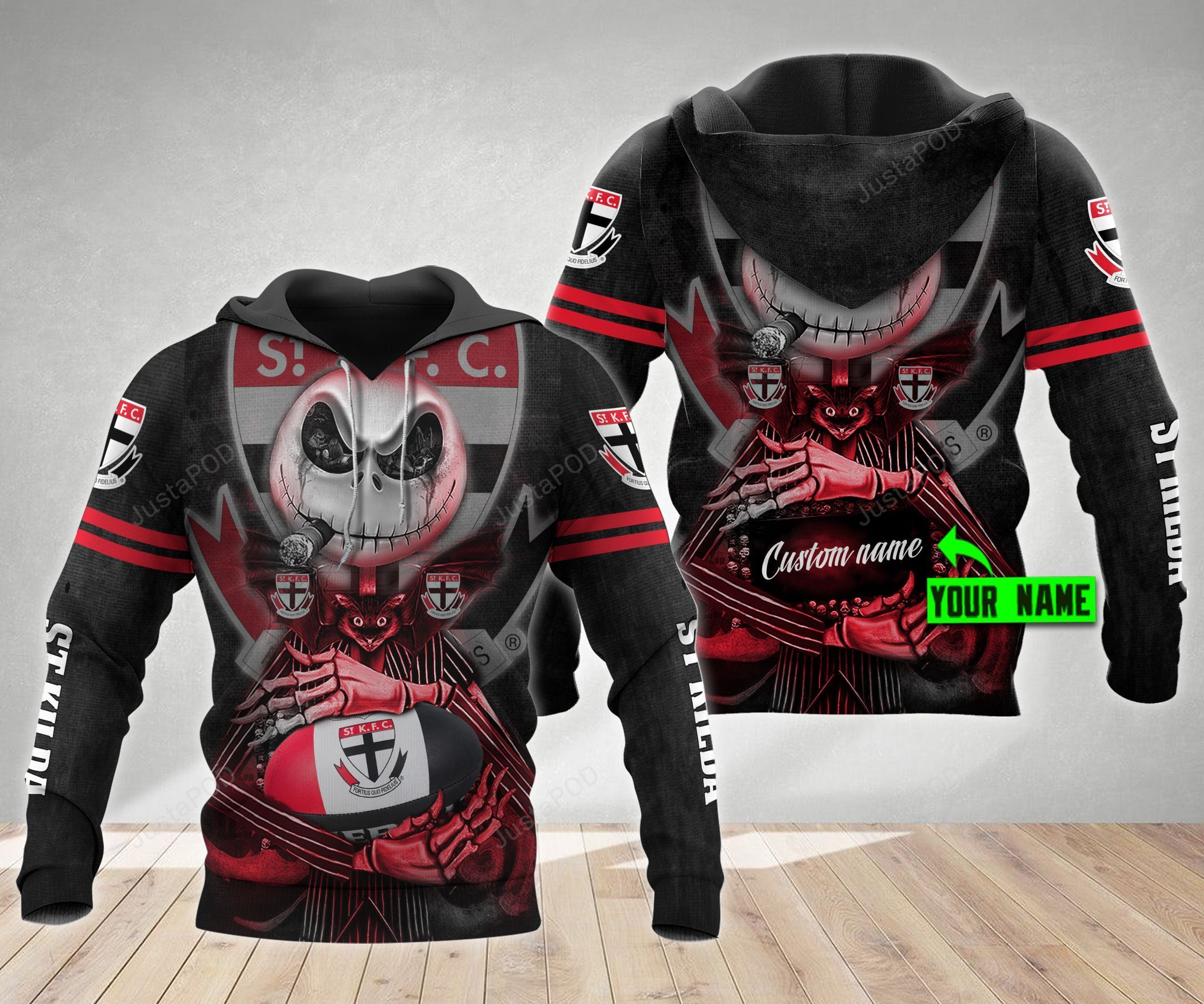 Personalized St Kilda Football Club 3D All Over Print Hoodie, Zip Hoodie