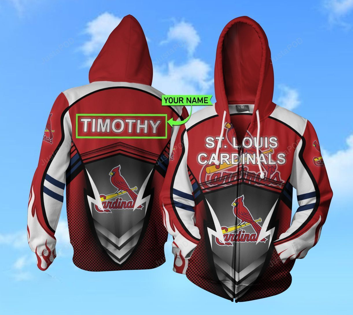 Personalized St Louis Cardinals 3D All Over Print Hoodie, Zip Hoodie