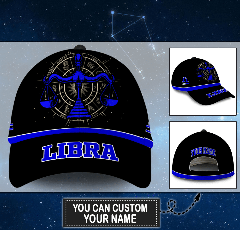 Personalized Stunning Libra Zodiac Hat Classic Cap Trucker Hats Custom Hats Gifts For Men & Women