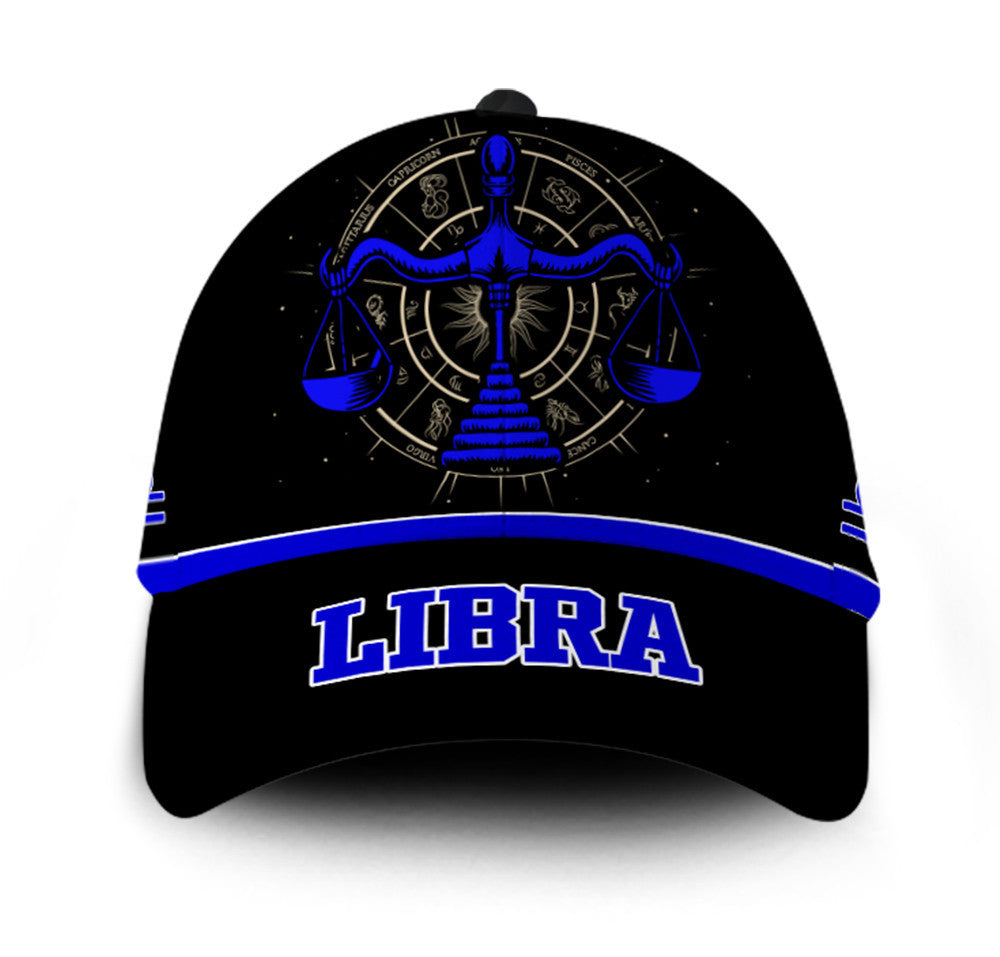 Personalized Stunning Libra Zodiac Hat Classic Cap Trucker Hats Custom Hats Gifts For Men & Women