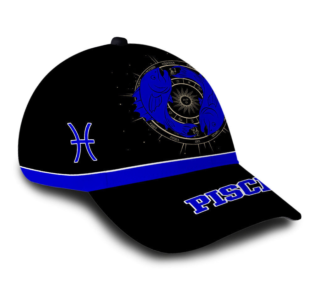 Personalized Stunning Pisces Zodiac Hat Classic Cap Trucker Hats Custom Hats Gifts For Men & Women