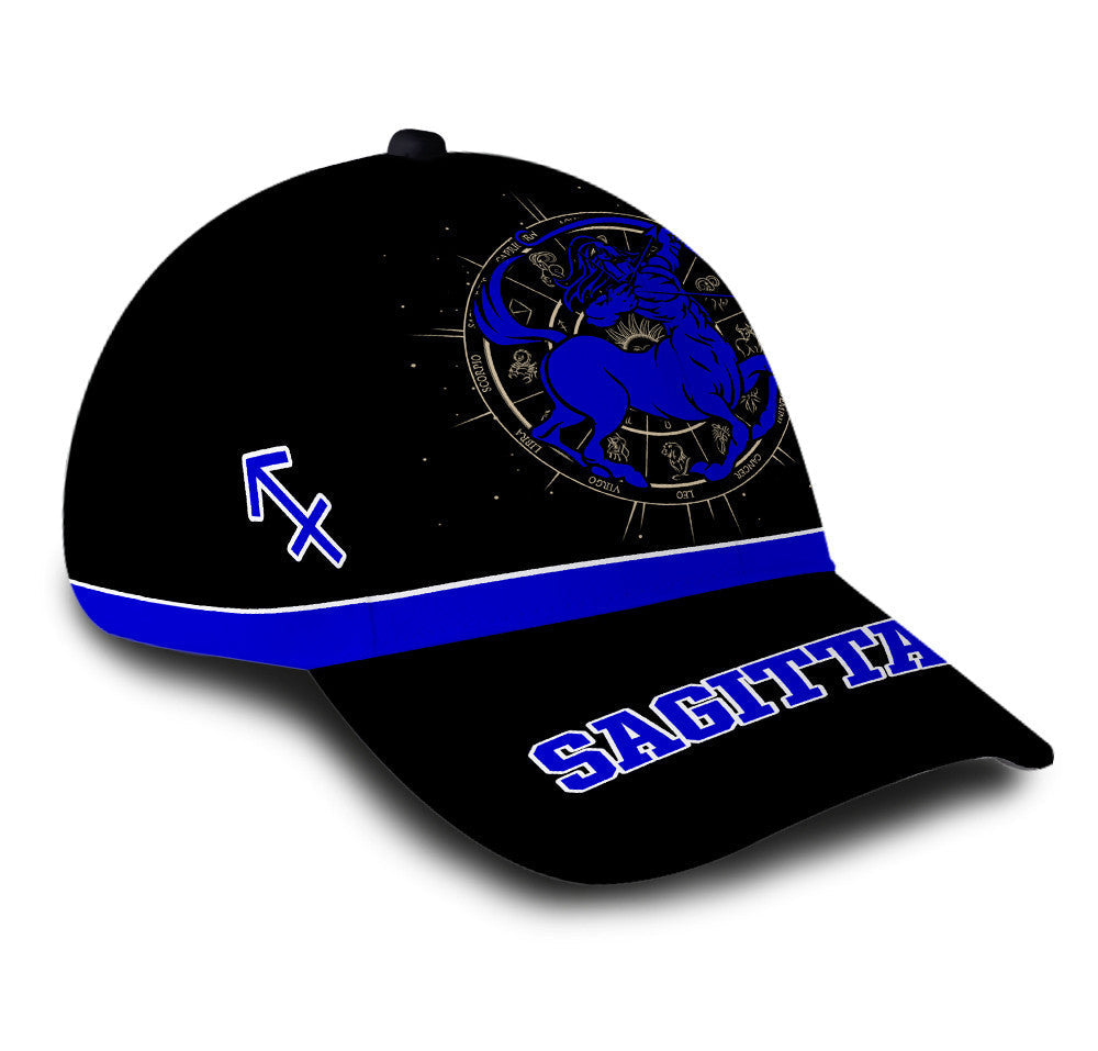 Personalized Stunning Sagittarius Zodiac Hat Classic Cap Trucker Hats Custom Hats Gifts For Men & Women