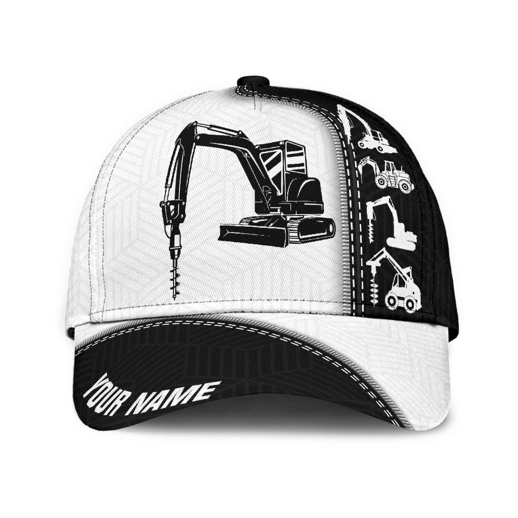 Personalized Surface Drill Machine 3D Classic Cap for Men, Surface Drill Operator Hat Trucker Hats Custom Hats Gifts For Men & Women