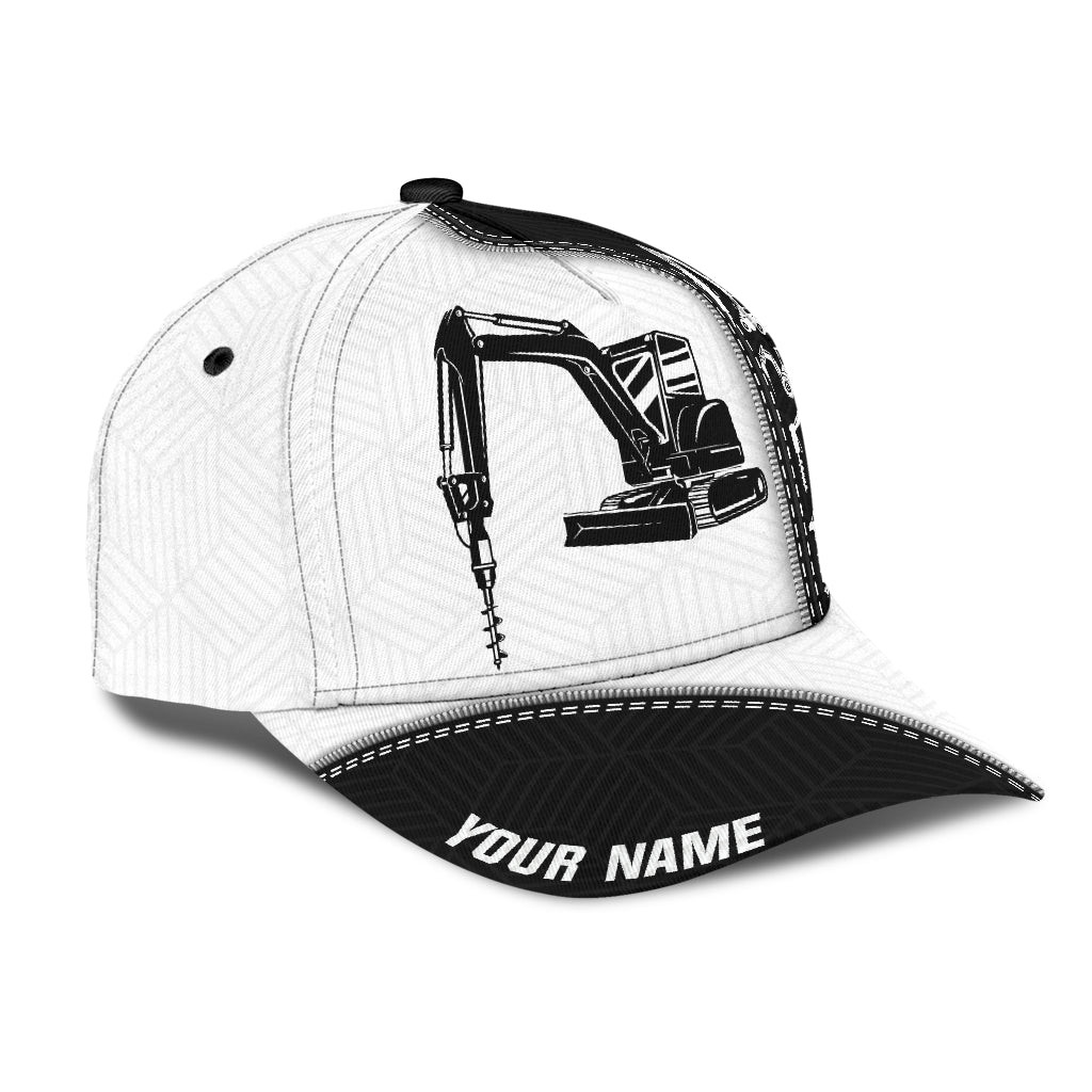 Personalized Surface Drill Machine 3D Classic Cap for Men, Surface Drill Operator Hat Trucker Hats Custom Hats Gifts For Men & Women