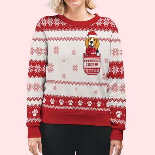 Personalized Sweatshirt for Dog Owners Featuring Pocket Dog - Image 6