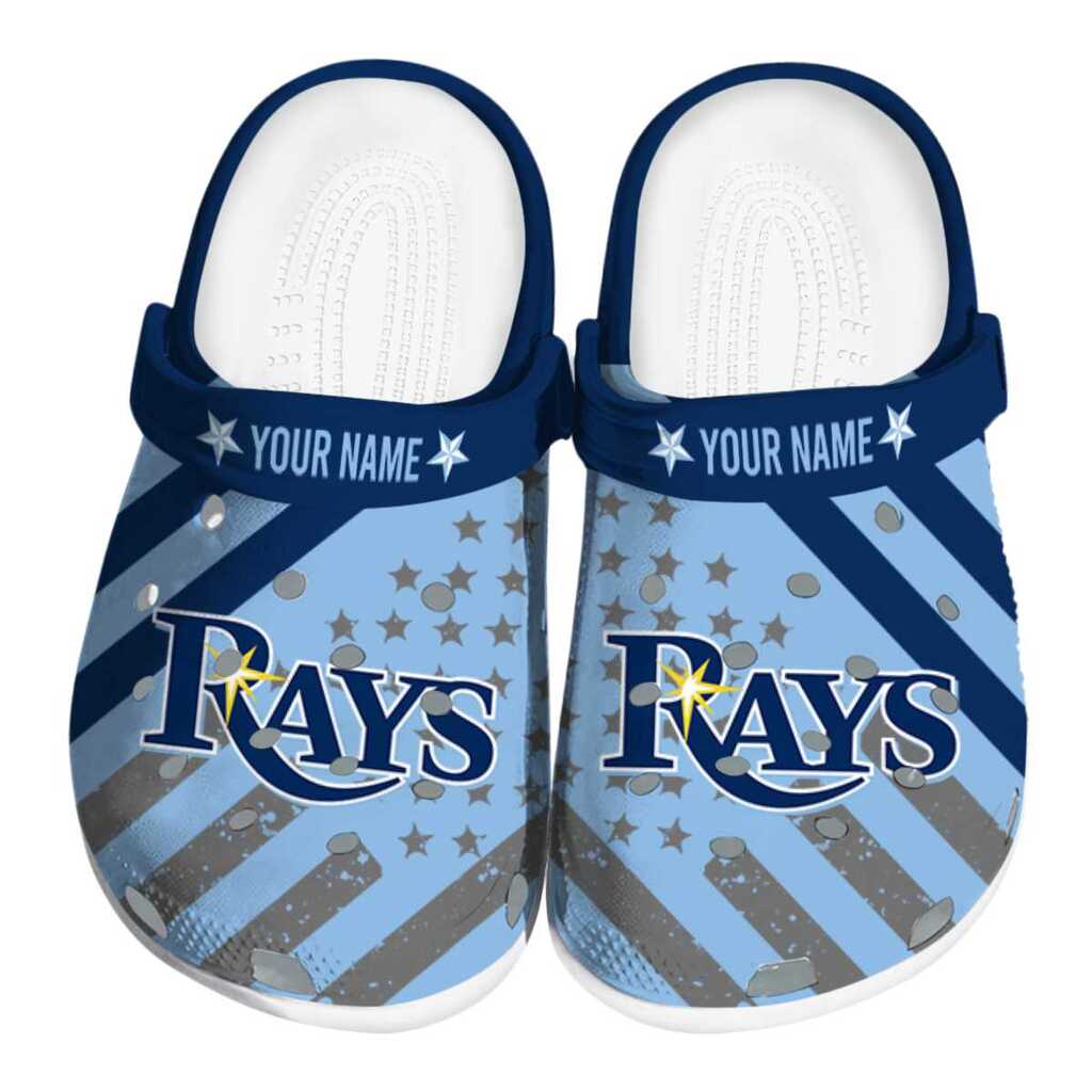 Personalized Tampa Bay Rays Star-Spangled Graphic ClogTVC180167