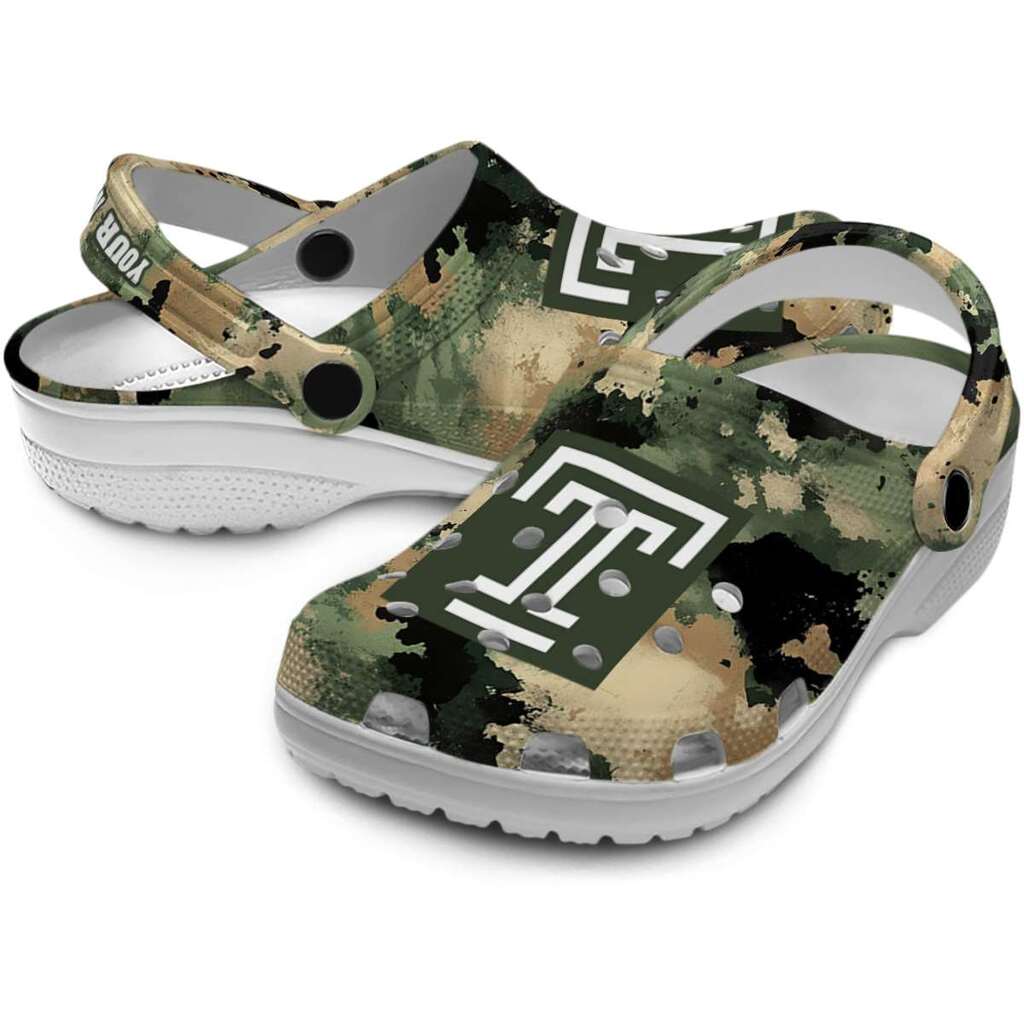 Personalized Temple Owls Camouflage Craze ClogTVC1801705 - Image 3
