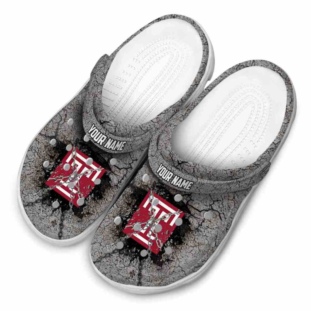 Personalized Temple Owls Cracked Ground Texture ClogTVC1801713 - Image 4