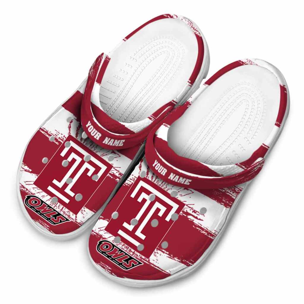 Personalized Temple Owls Paint Splatter Graphics ClogTVC1801729 - Image 4