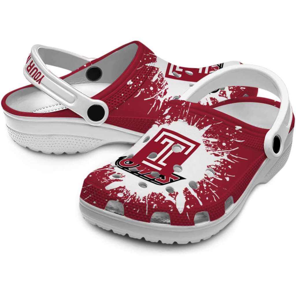 Personalized Temple Owls Splash Art ClogTVC1801713 - Image 3