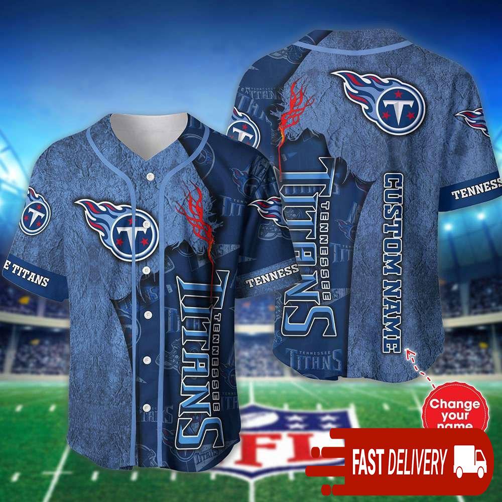Personalized Tennessee Titans Baseball Jersey Shirt NLF Gifts For Fans