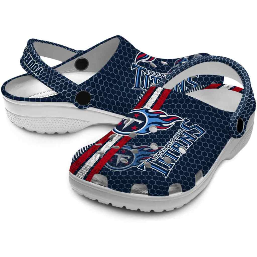 Personalized Tennessee Titans Contrasting Stripes ClogTVC1801158 - Image 3