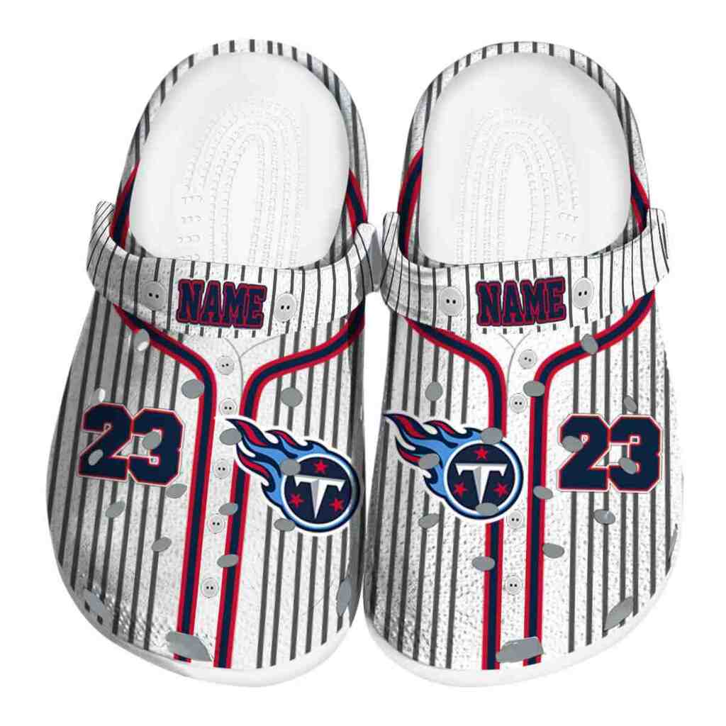 Personalized Tennessee Titans Pinstripe Pattern ClogTVC1801157