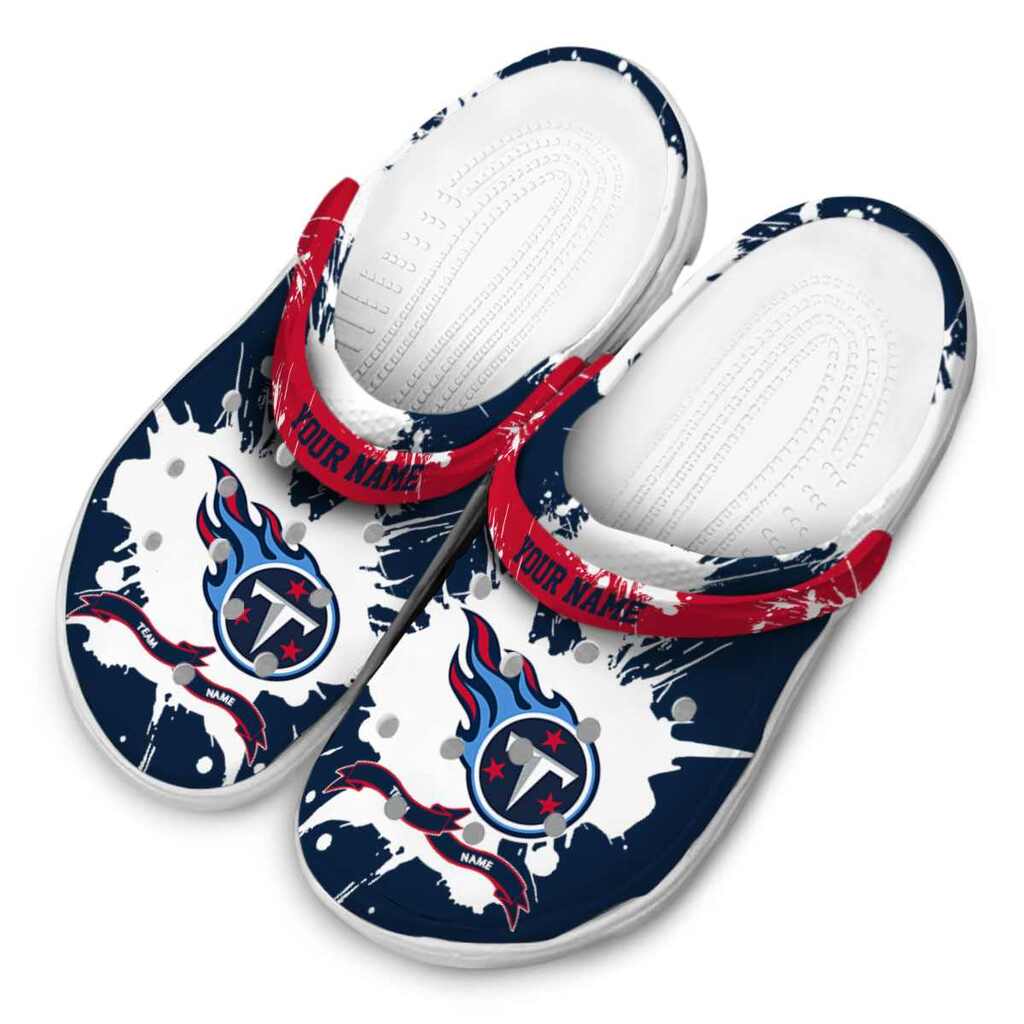 Personalized Tennessee Titans Splatter Pattern ClogTVC1801157 - Image 4
