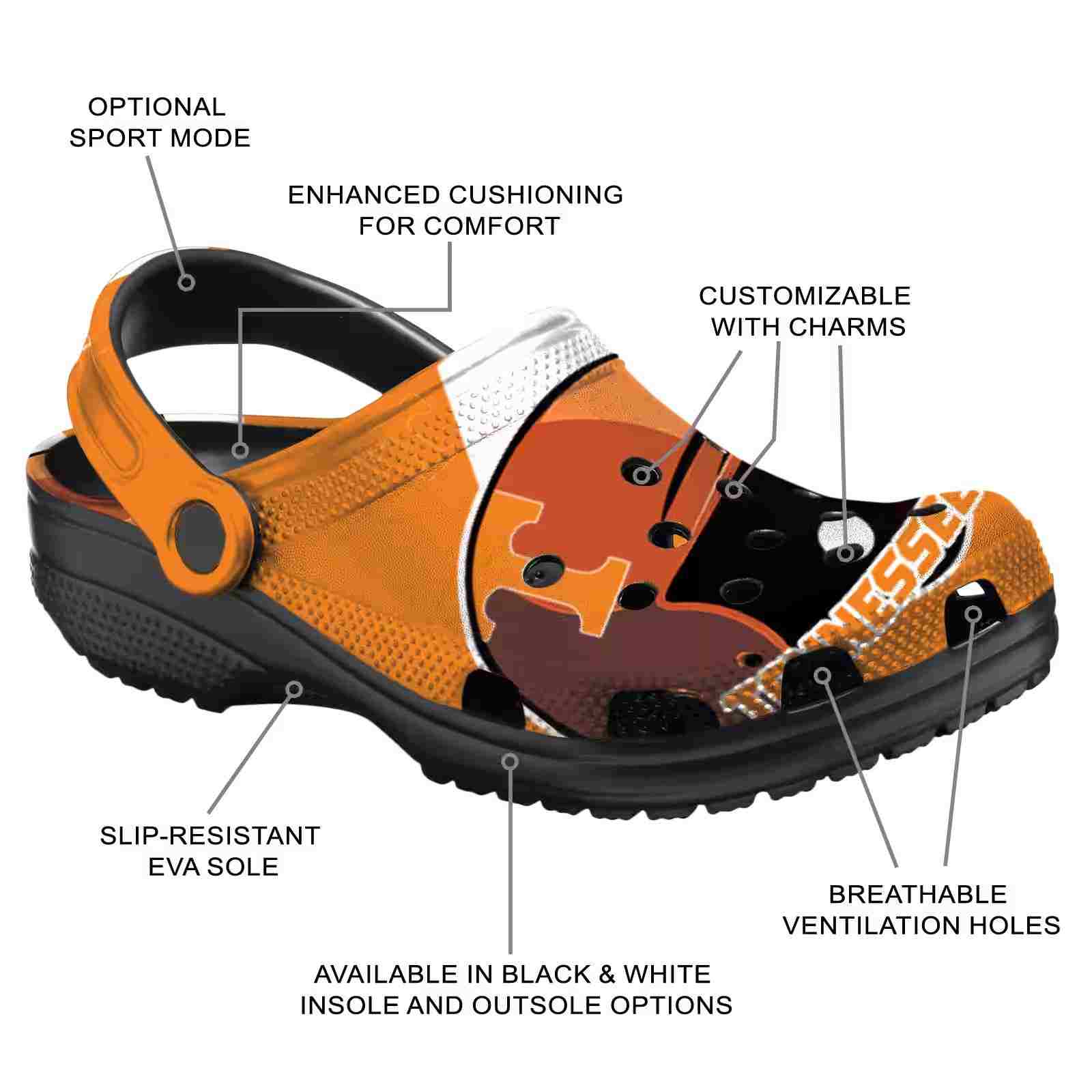 Personalized Tennessee Volunteers Baseball Helmet ClogTVC180172 - Image 5