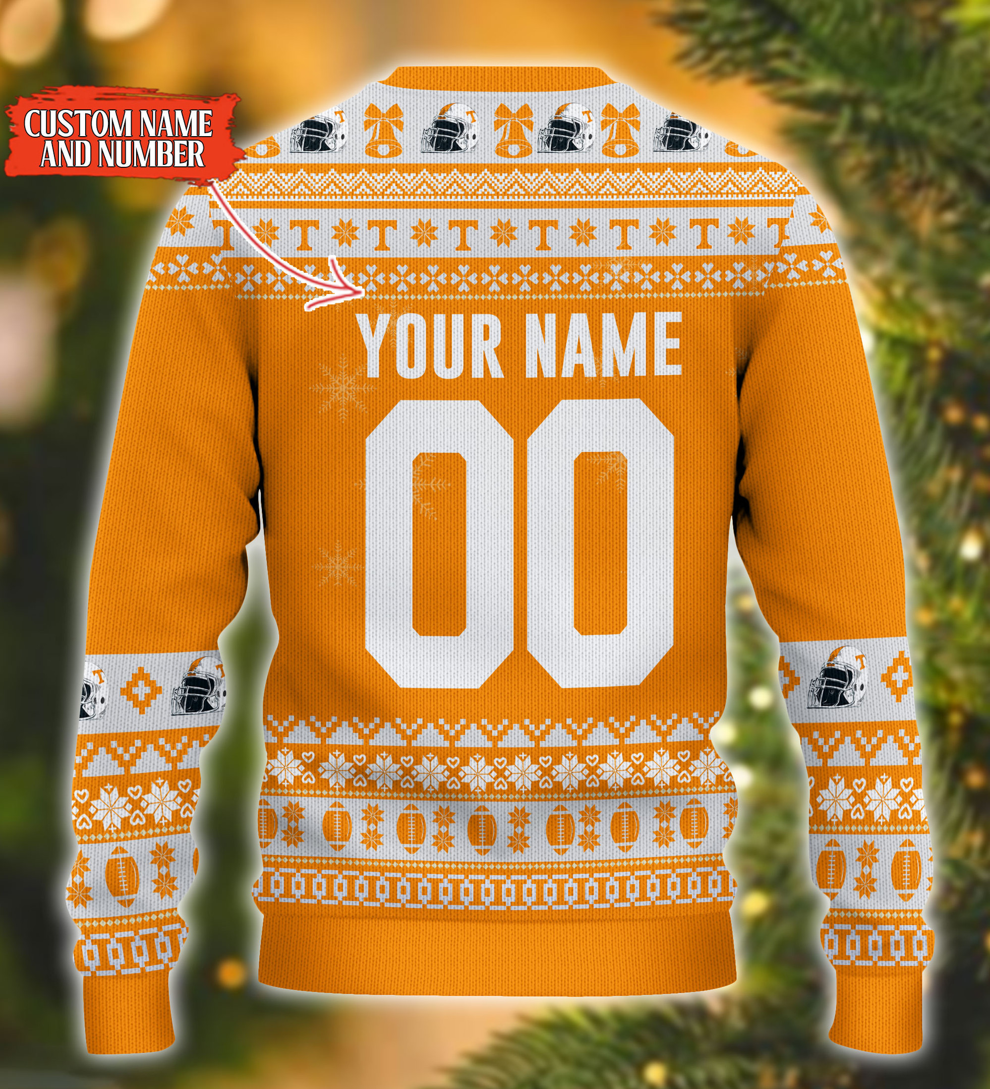 Personalized Tennessee Volunteers Mickey Ugly Christmas Sweater Adult 3D Funny Matching for family - Image 3