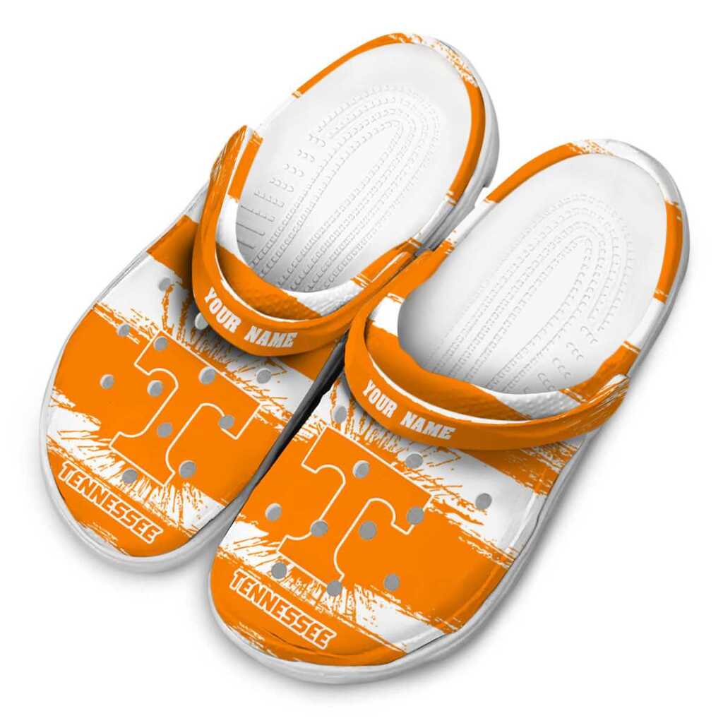 Personalized Tennessee Volunteers Paint Splatter Graphics ClogTVC180172 - Image 4