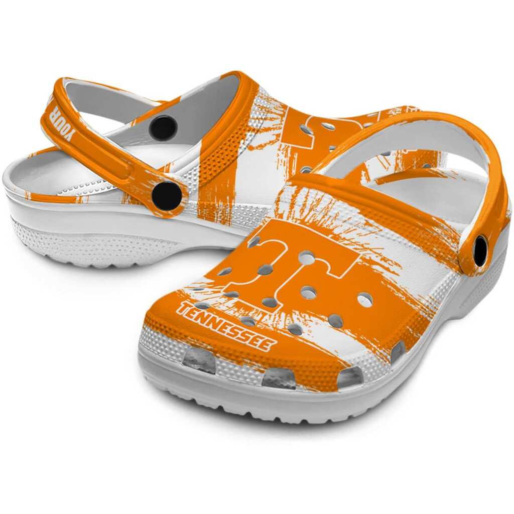 Personalized Tennessee Volunteers Paint Splatter Graphics ClogTVC180172 - Image 3
