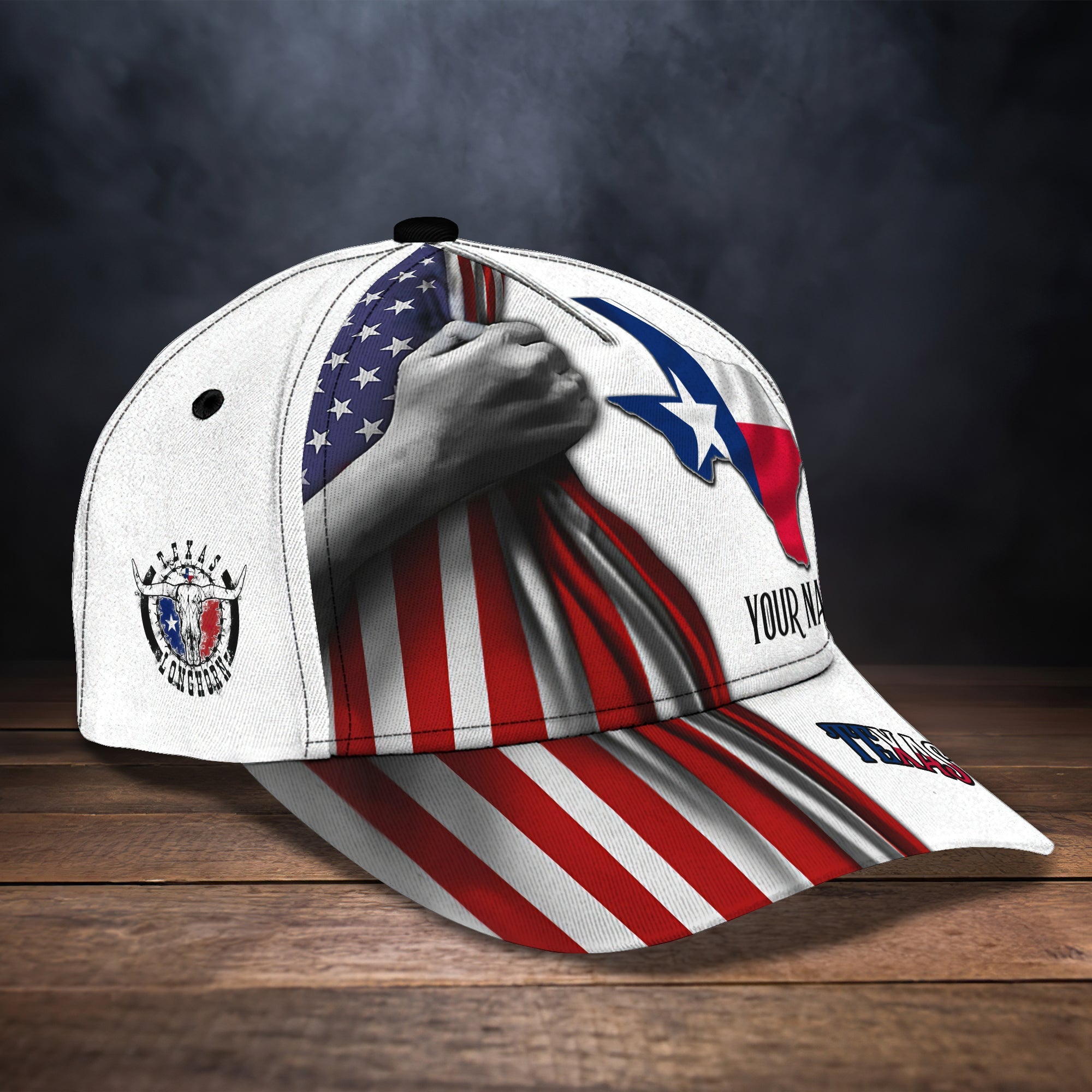Personalized Texas Flag Classic Cap Trucker Hats Custom Hats Gifts For Men & Women