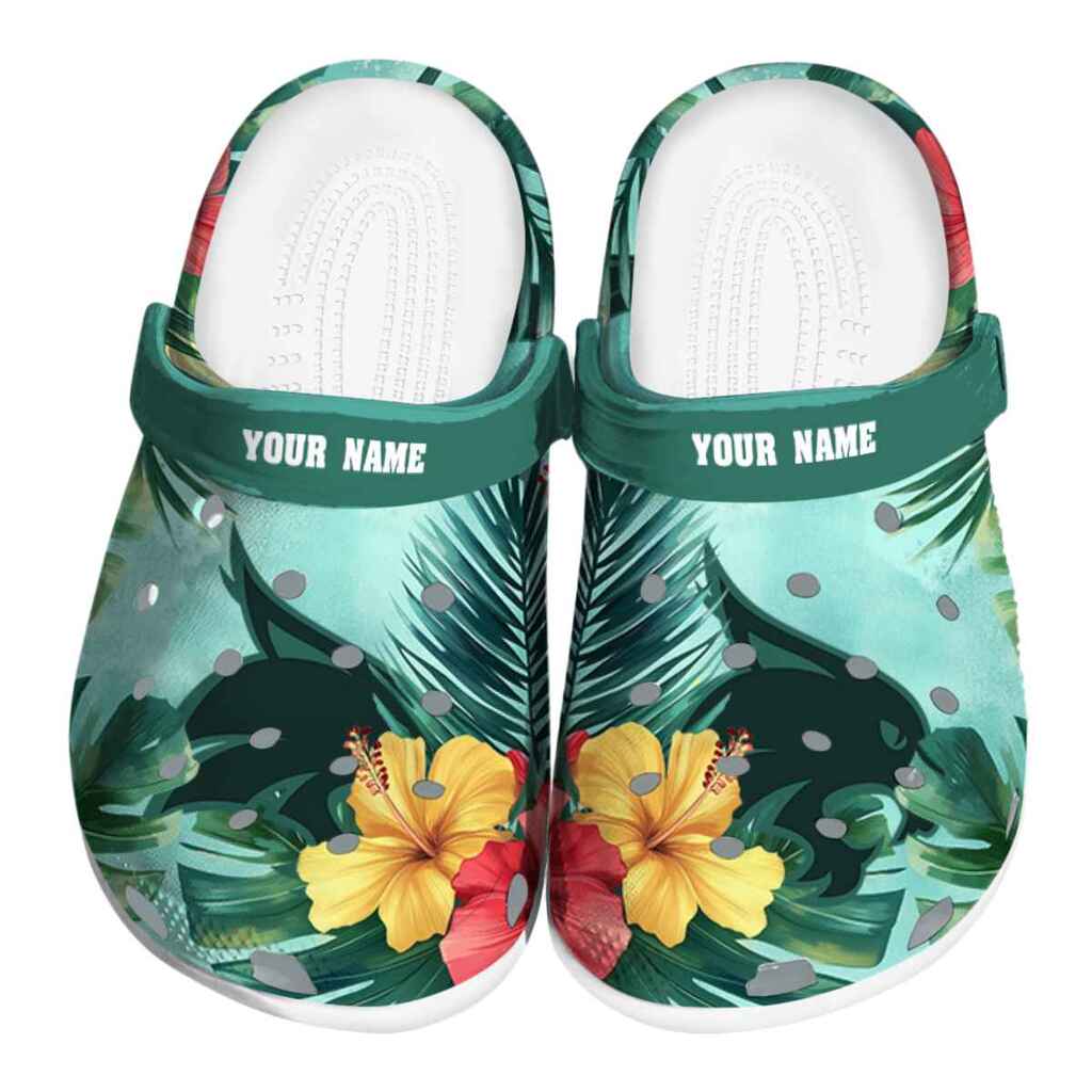 Personalized Texas State Bobcats Tropical Vibes ClogTVC1801706