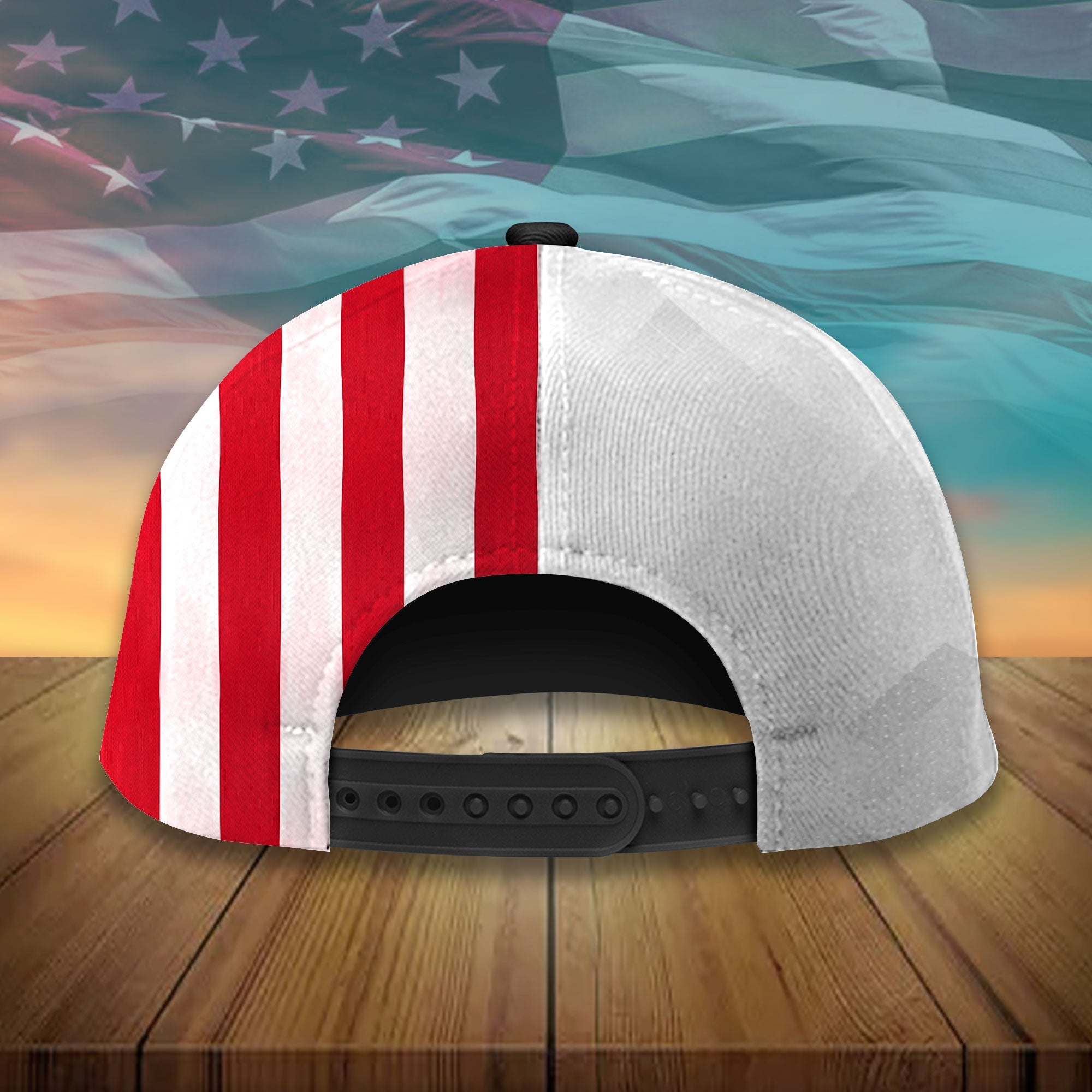Personalized The Thin Red Line Hats Firefighter American Eagle Cap Trucker Hats Custom Hats Gifts For Men & Women