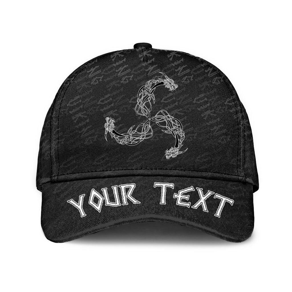 Personalized Three Dragons Classic Cap 3D Baseball Caps Trucker Hats Custom Hats Gifts For Men & Women