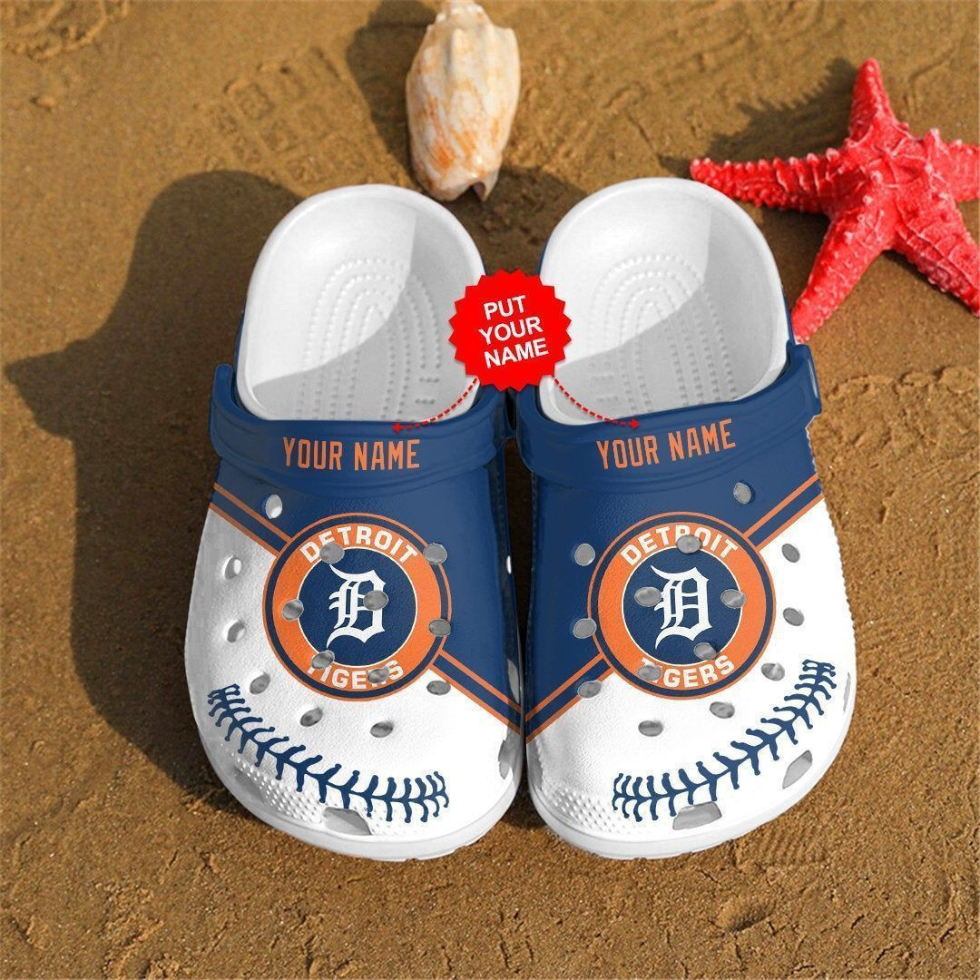 Personalized Tigers Baseball Team Crocs Clog Custom Name Shoes