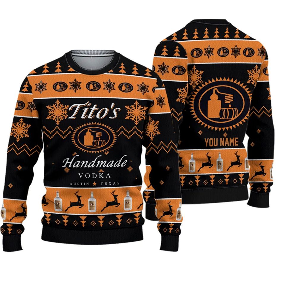 Personalized Tito Handmade Ugly Christmas 3D Sweater