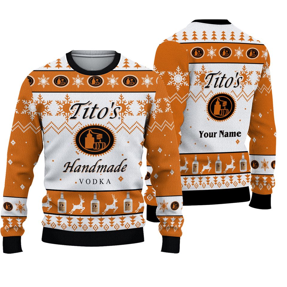 Personalized Tito's Handmade Ugly Christmas Sweater