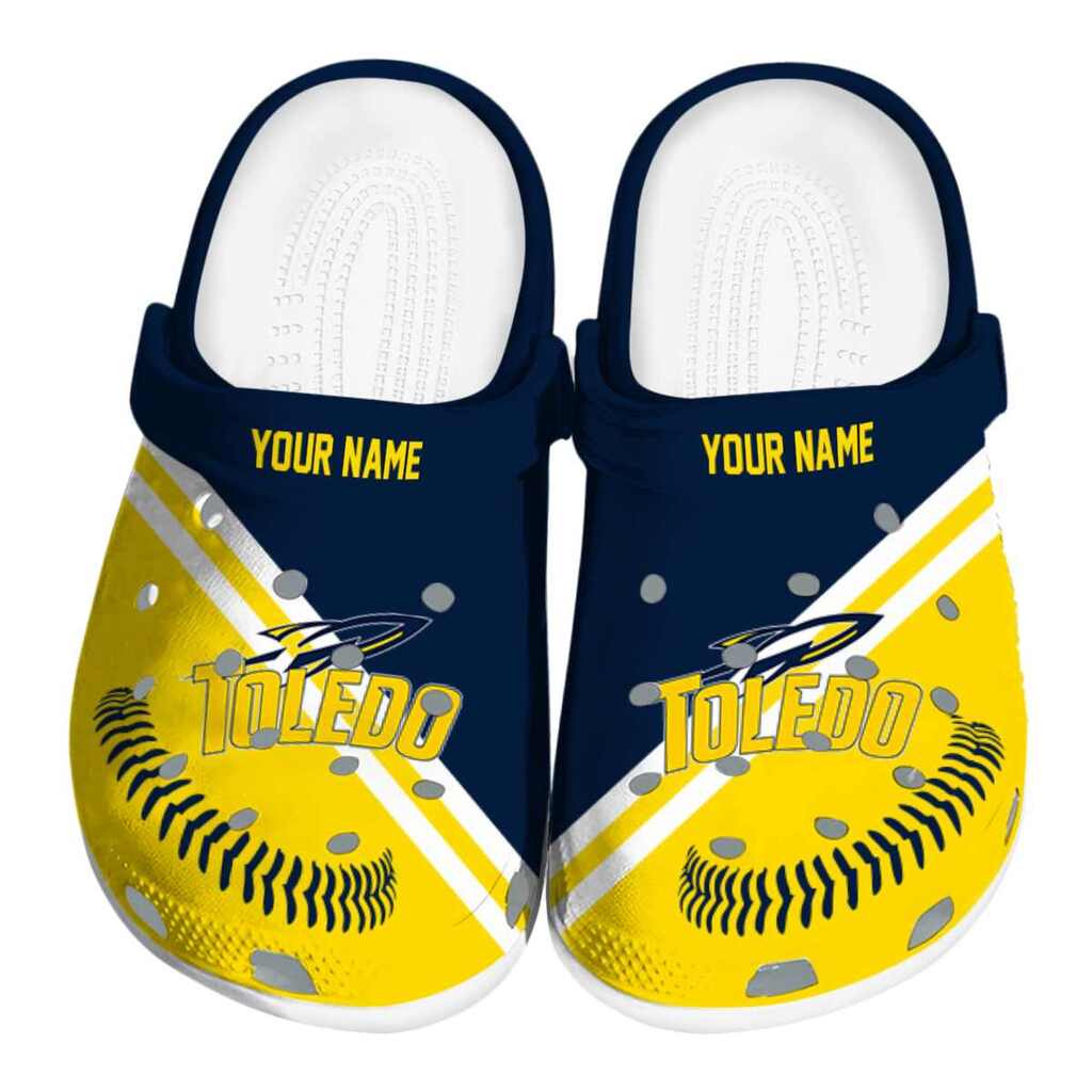 Personalized Toledo Rockets Baseball Motif ClogTVC1801791