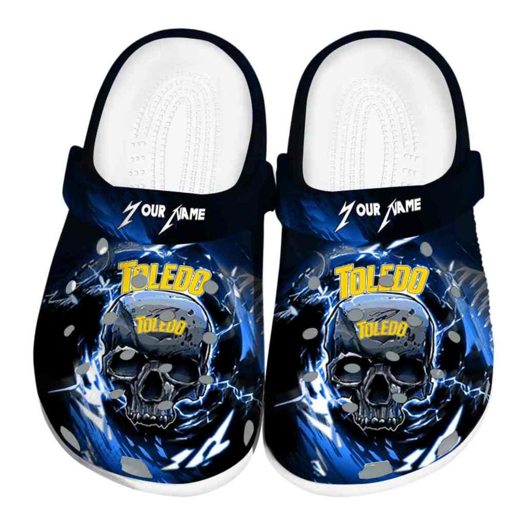 Personalized Toledo Rockets Gothic Skull ClogTVC1801822
