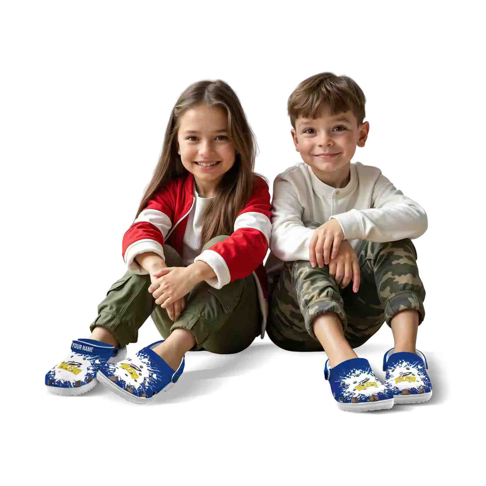 Personalized Toledo Rockets Splatter Background ClogTVC1801715 - Image 8