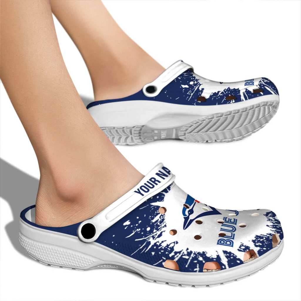 Personalized Toronto Blue Jays Splash Art ClogTVC180158 - Image 2