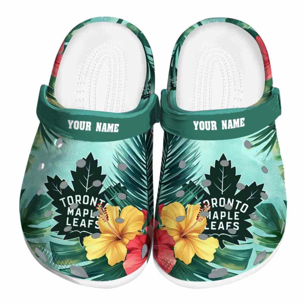 Personalized Toronto Maple Leafs Tropical Vibes ClogTVC1801907