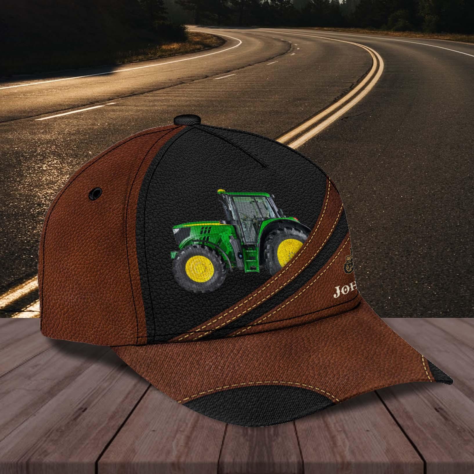 Personalized Tractor Classic Cap, Personalized Gift for Farmers, Cow Lovers, Chicken Lovers Trucker Hats Custom Hats Gifts For Men & Women